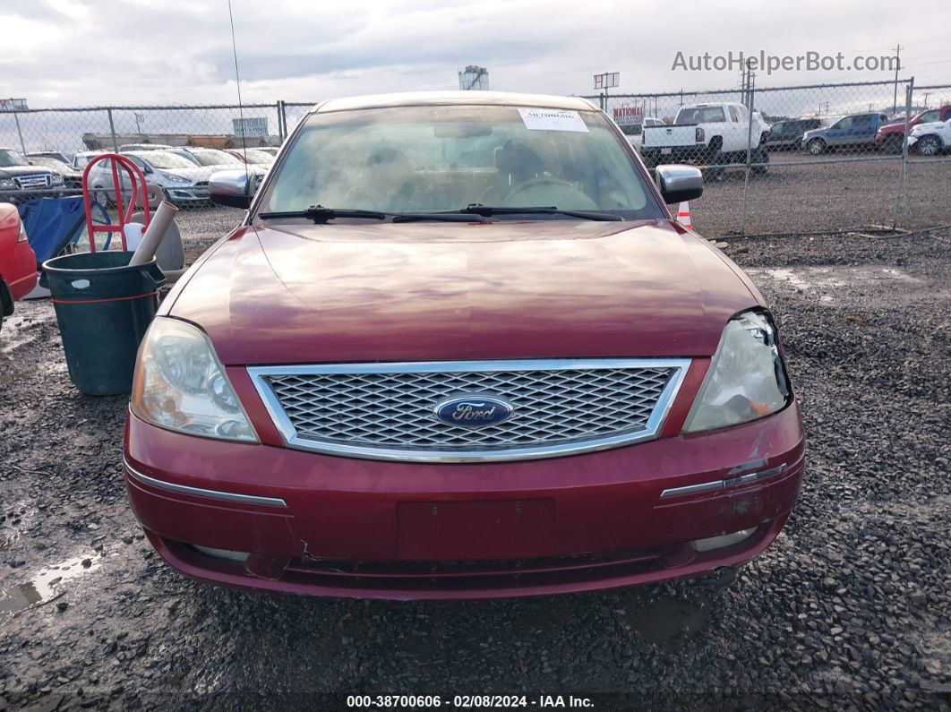 2006 Ford Five Hundred Limited Темно-бордовый vin: 1FAHP28156G126626