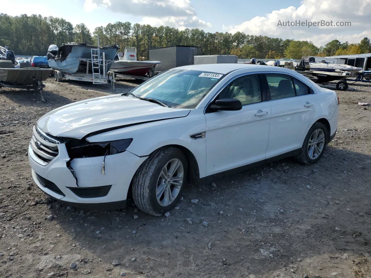 2017 Ford Taurus Se Белый vin: 1FAHP2D87HG112295