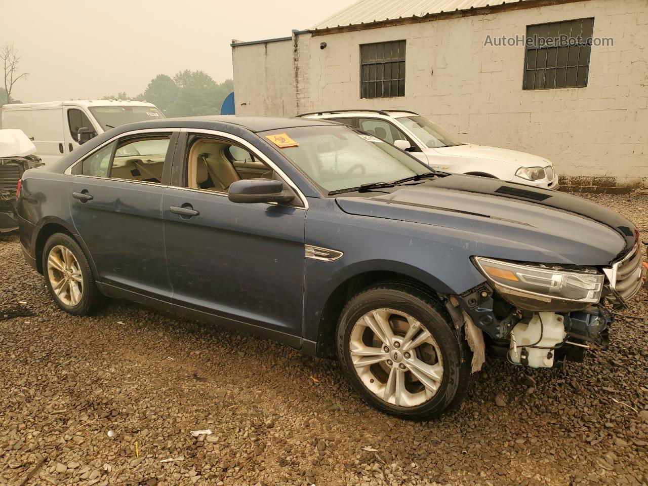 2017 Ford Taurus Sel Синий vin: 1FAHP2E80HG137019