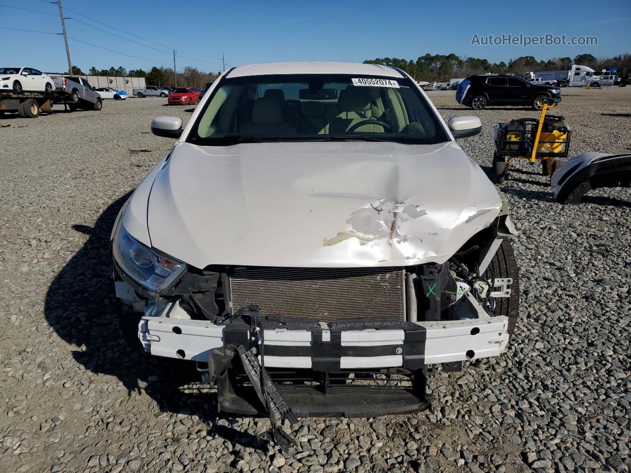 2017 Ford Taurus Sel White vin: 1FAHP2E82HG122179