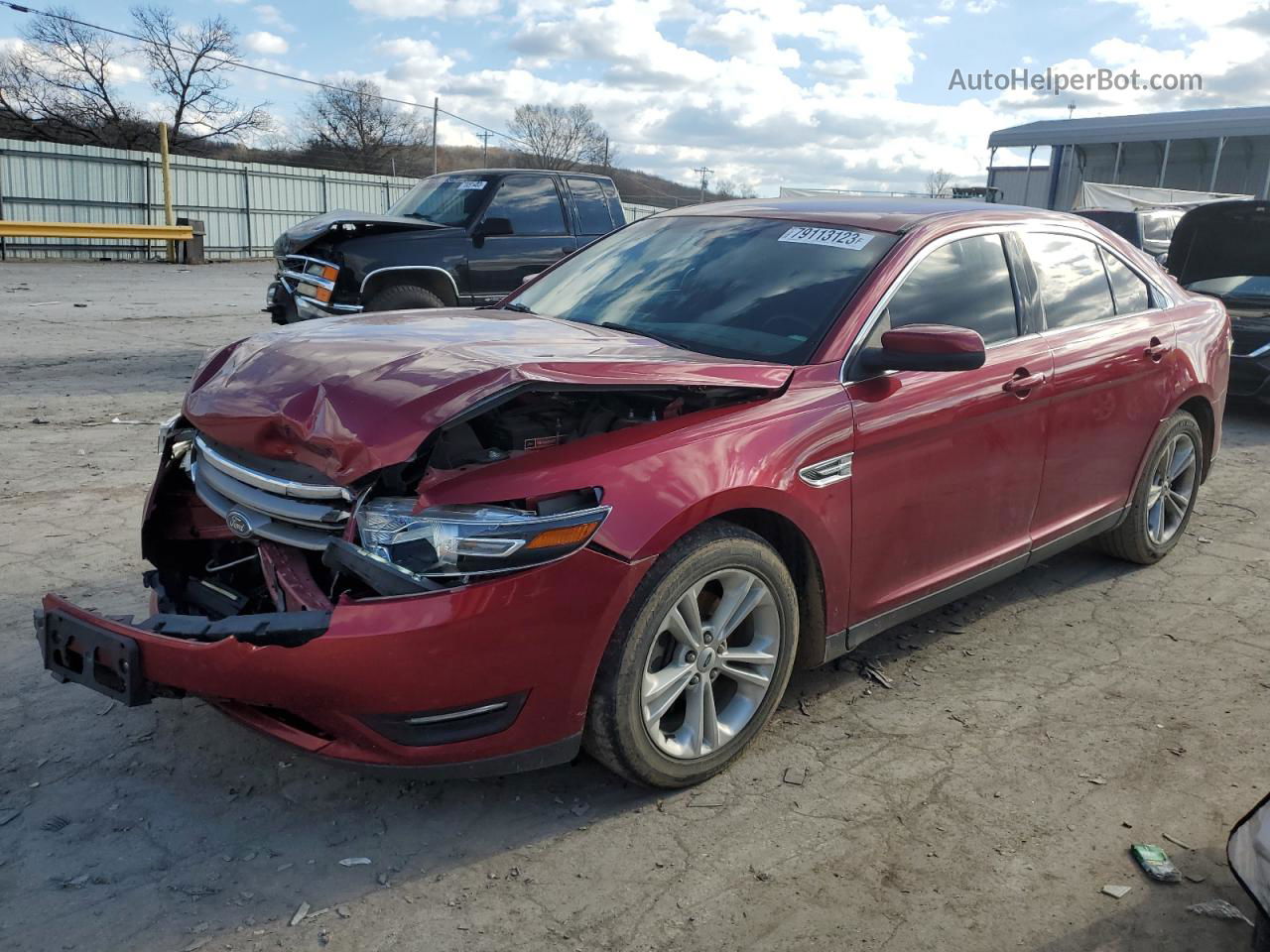 2017 Ford Taurus Sel Красный vin: 1FAHP2E82HG125860