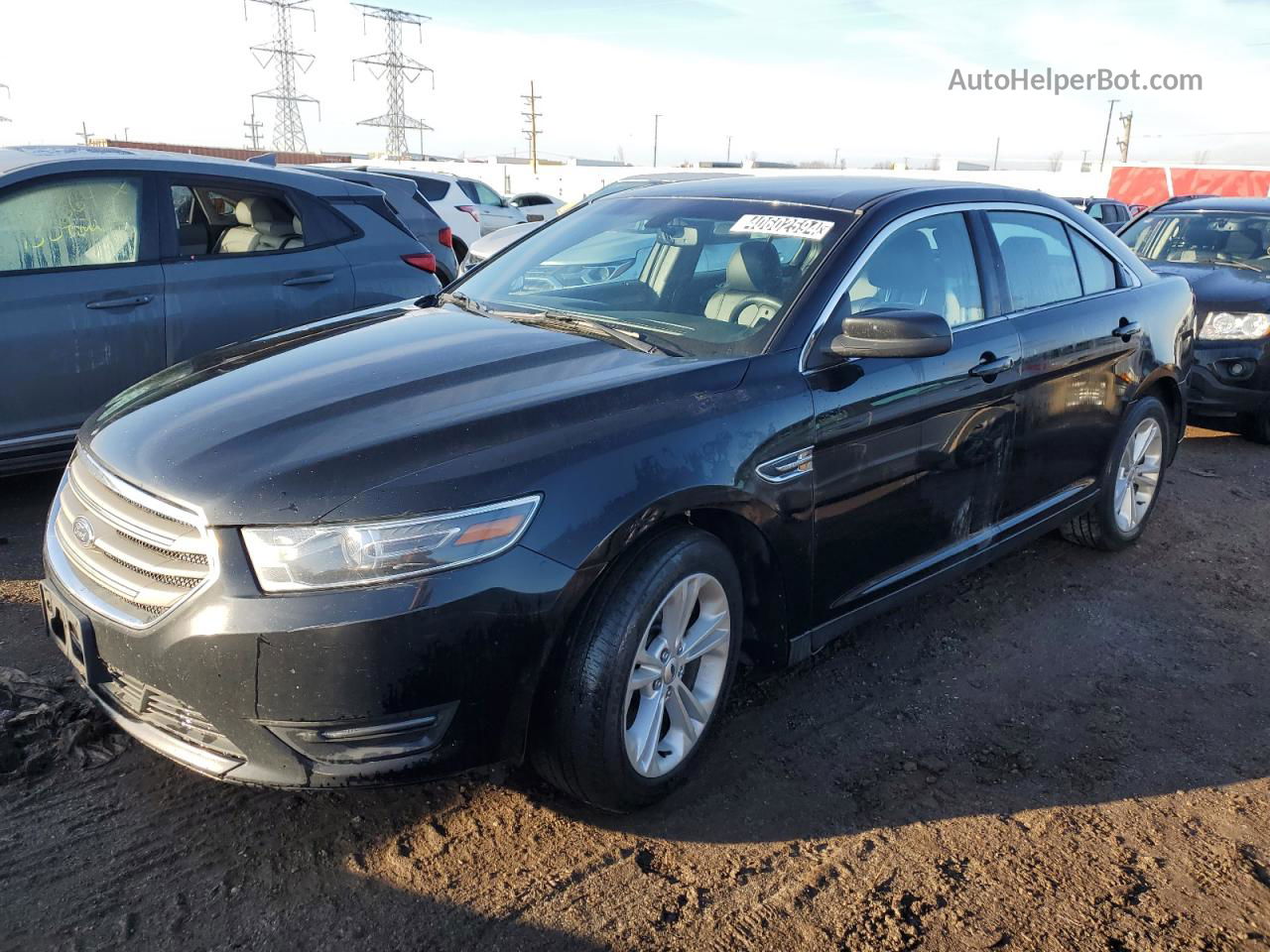 2017 Ford Taurus Sel Black vin: 1FAHP2E82HG133182