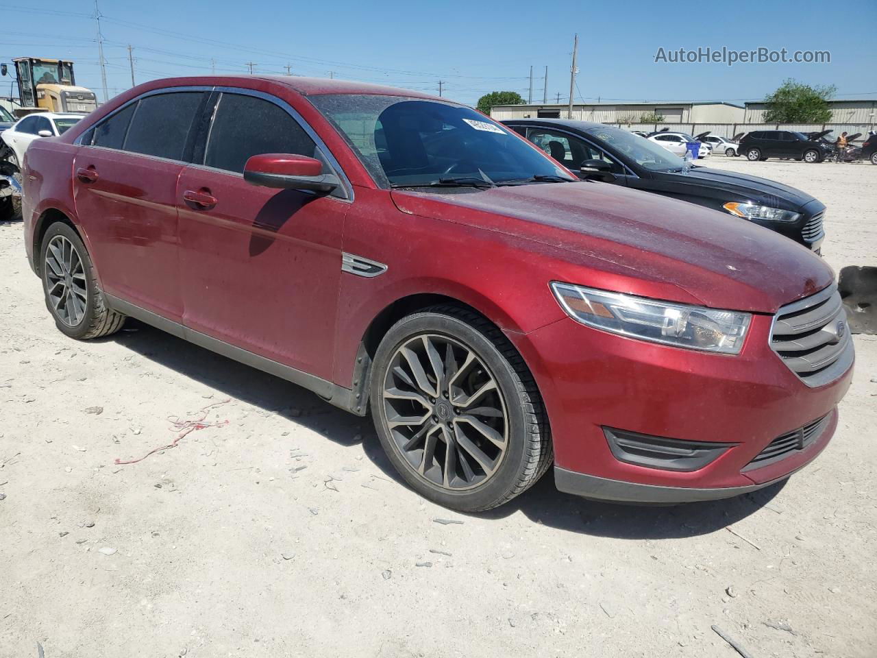 2017 Ford Taurus Sel Red vin: 1FAHP2E83HG137483