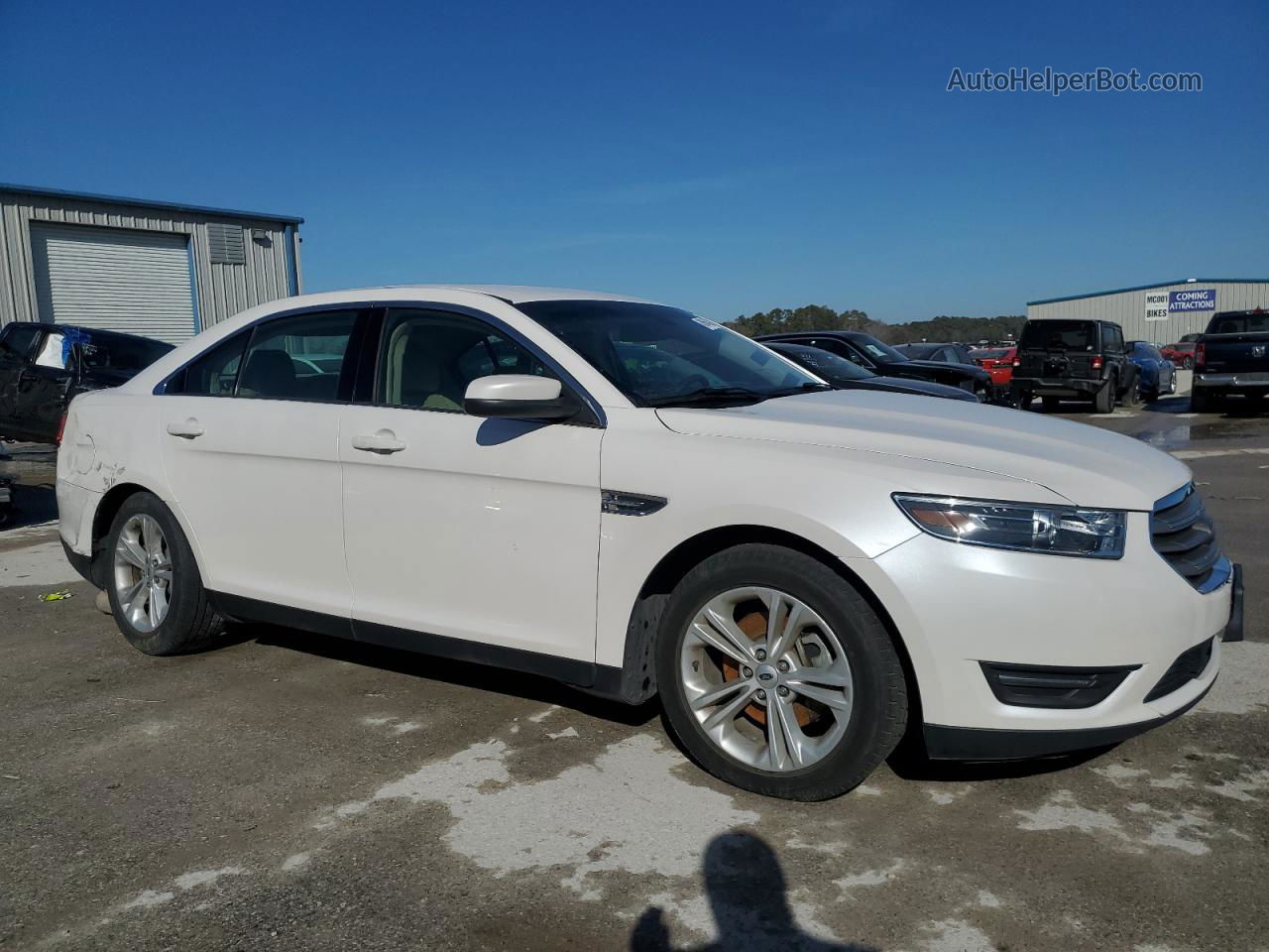 2017 Ford Taurus Sel White vin: 1FAHP2E83HG139007