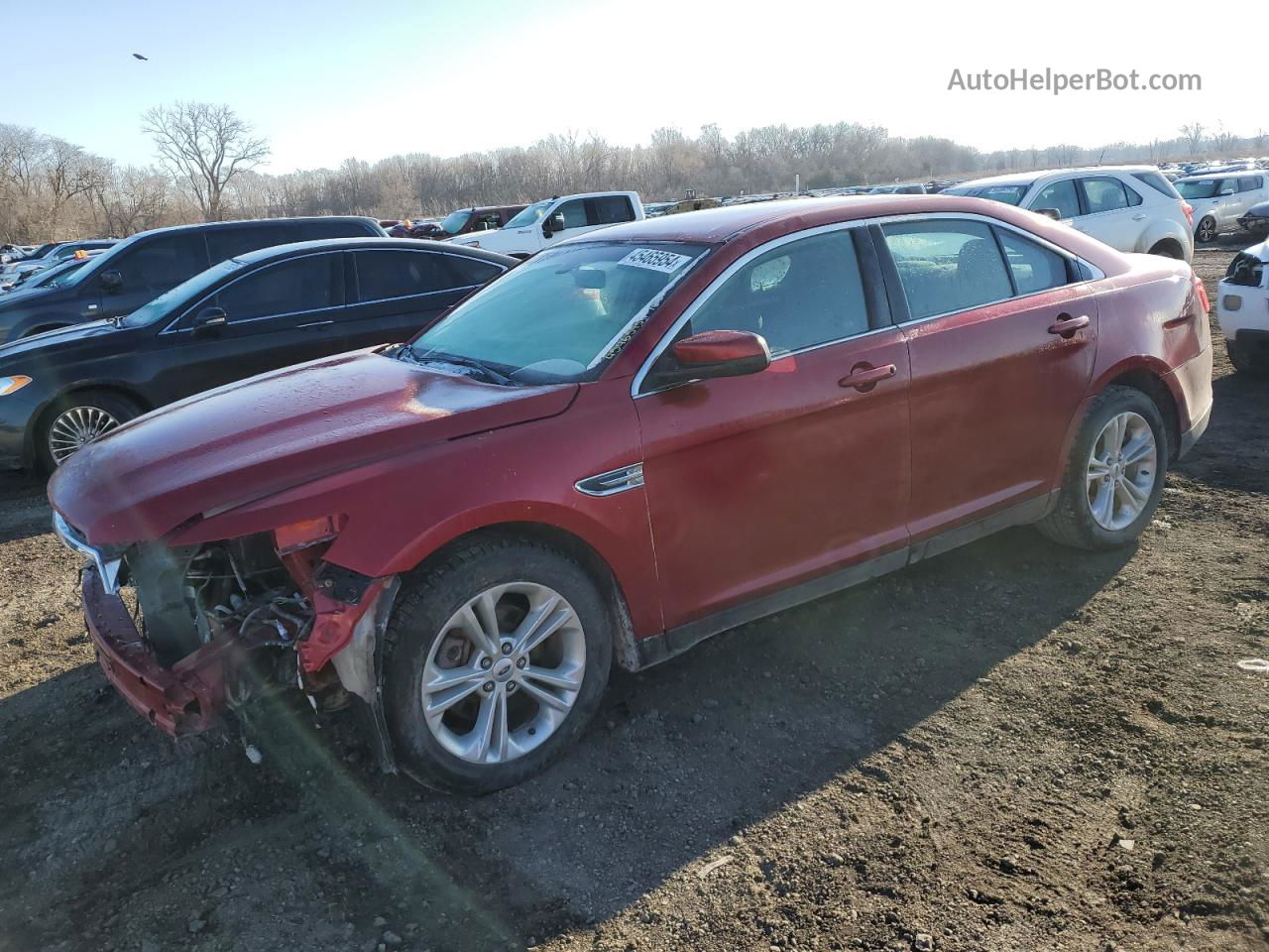 2017 Ford Taurus Sel Красный vin: 1FAHP2E84HG139954