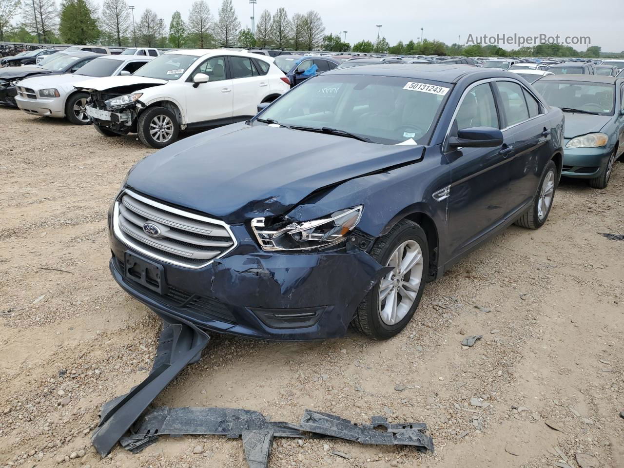 2017 Ford Taurus Sel Синий vin: 1FAHP2E8XHG122656