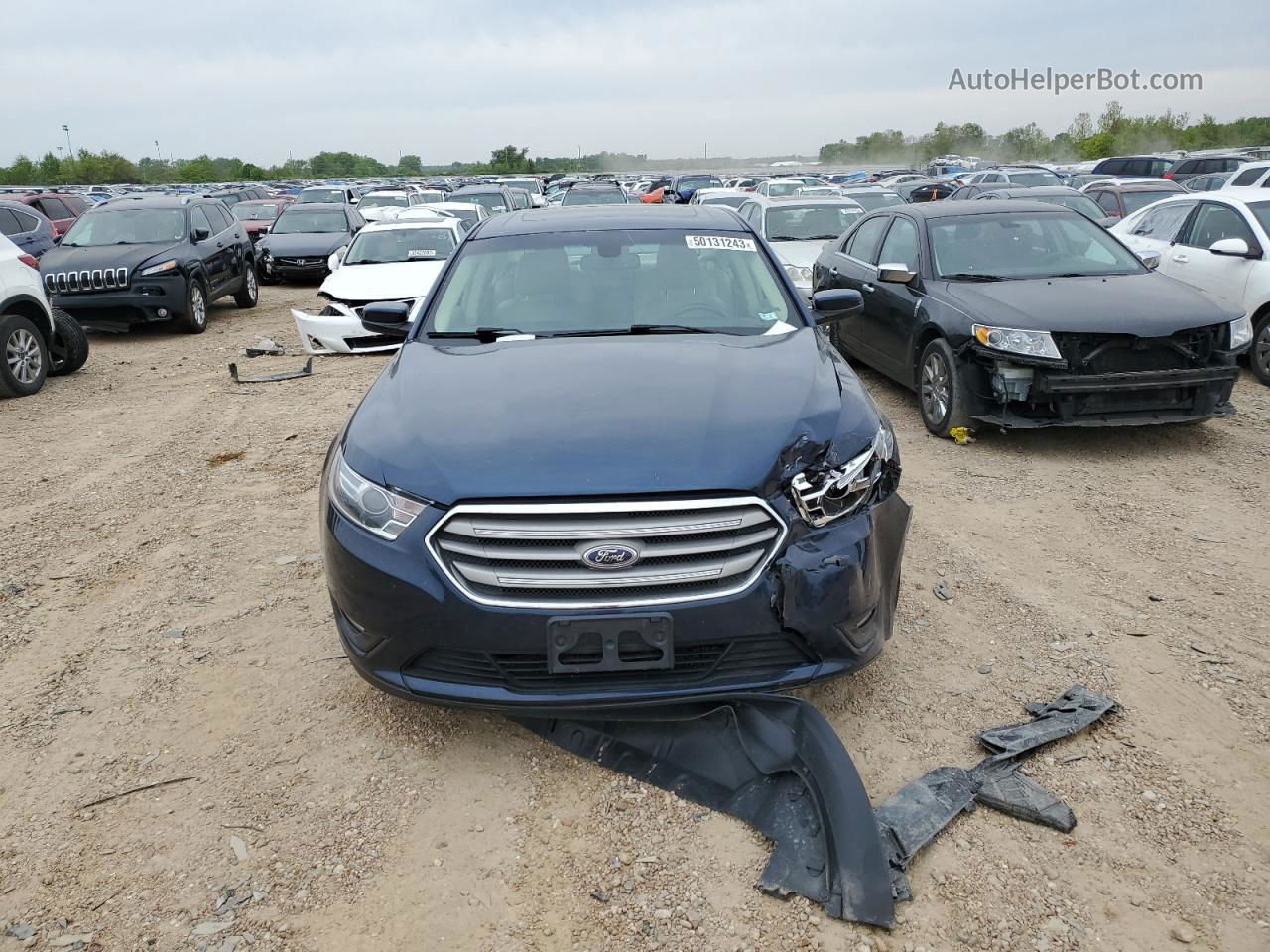 2017 Ford Taurus Sel Синий vin: 1FAHP2E8XHG122656