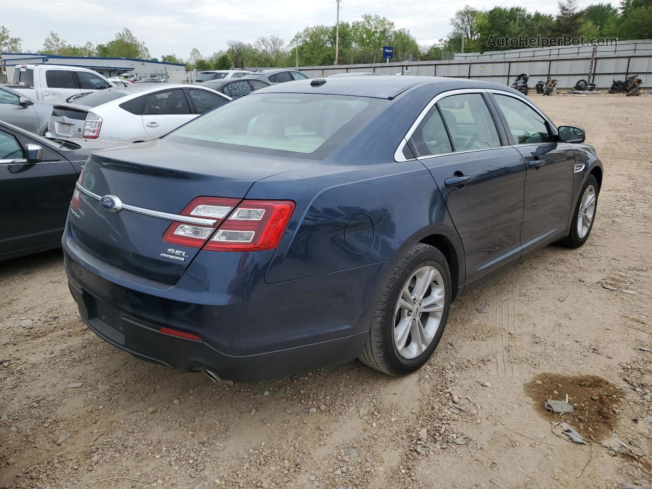 2017 Ford Taurus Sel Синий vin: 1FAHP2E8XHG122656