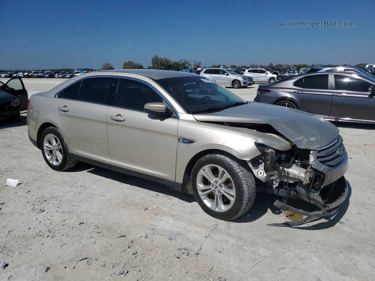 2017 Ford Taurus Sel Желто-коричневый vin: 1FAHP2E8XHG131910