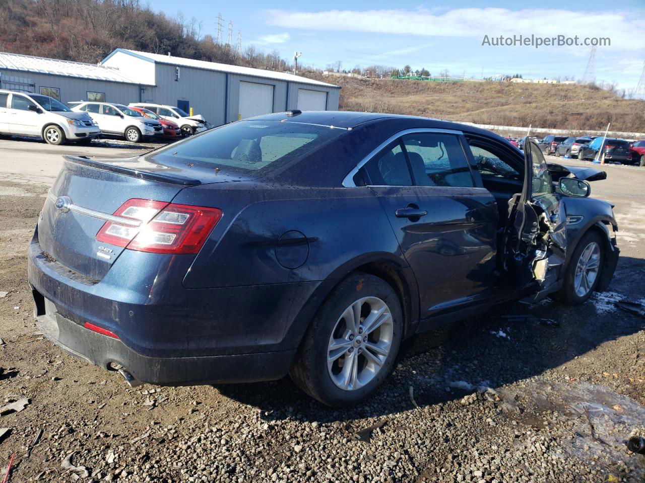 2017 Ford Taurus Sel Синий vin: 1FAHP2E90HG129799