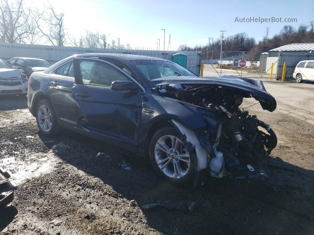 2017 Ford Taurus Sel Синий vin: 1FAHP2E90HG129799