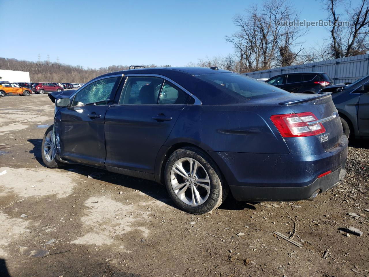 2017 Ford Taurus Sel Синий vin: 1FAHP2E90HG129799