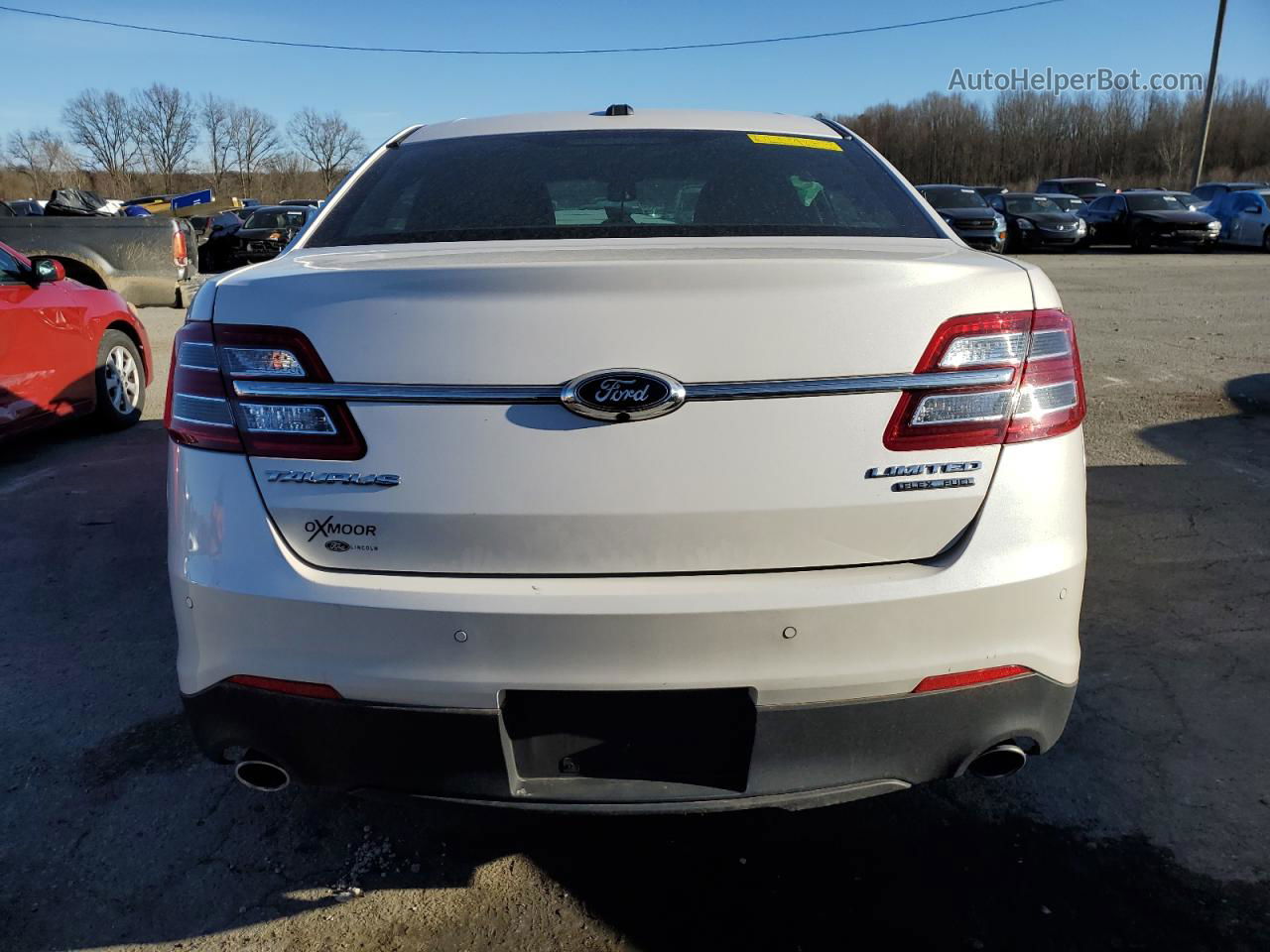 2017 Ford Taurus Limited White vin: 1FAHP2F81HG134984