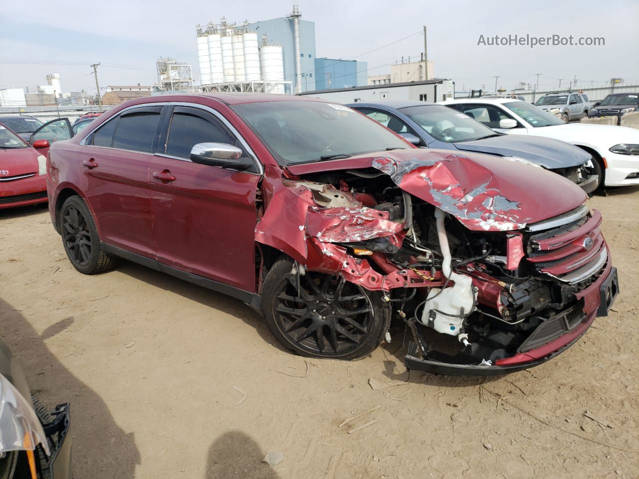 2017 Ford Taurus Limited Red vin: 1FAHP2F84HG137071