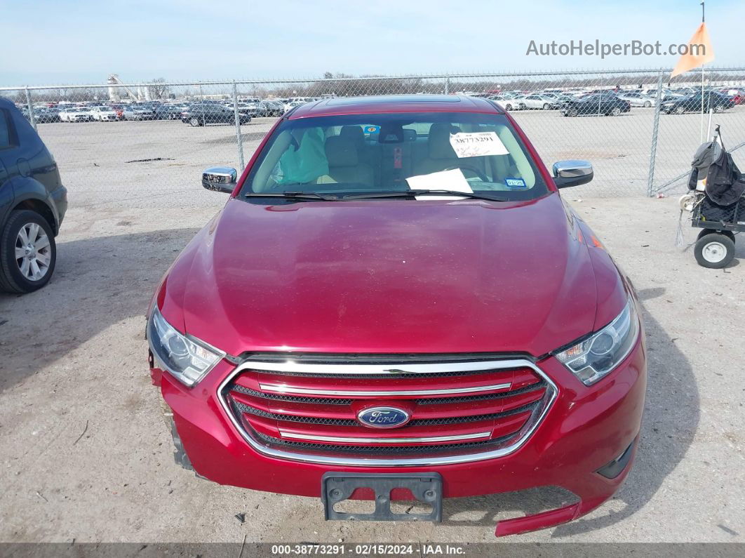 2017 Ford Taurus Limited Burgundy vin: 1FAHP2F85HG121638