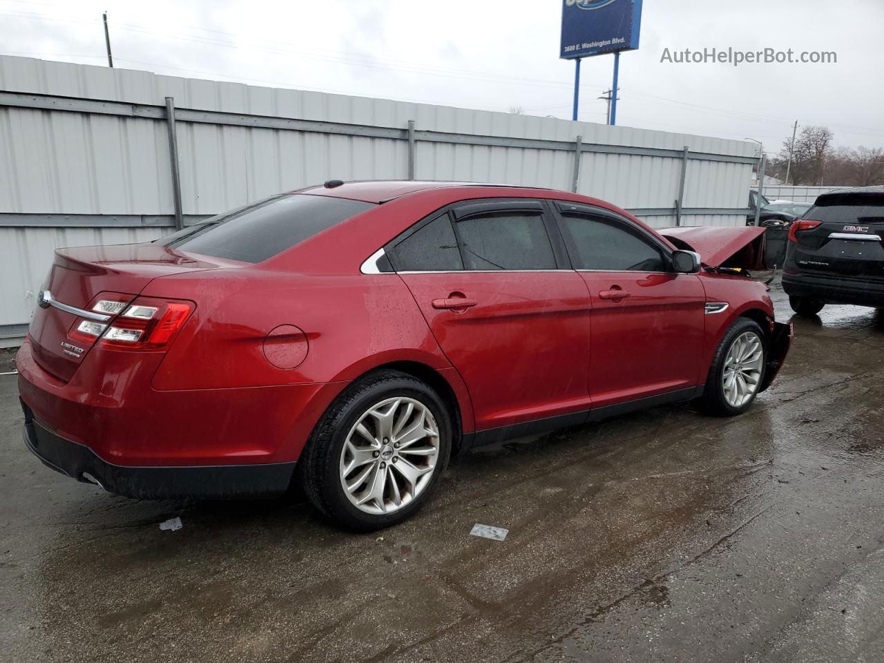 2017 Ford Taurus Limited Burgundy vin: 1FAHP2F87HG111824