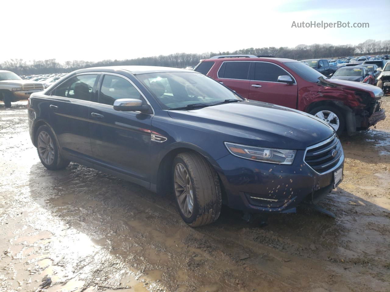 2017 Ford Taurus Limited Синий vin: 1FAHP2F8XHG120954