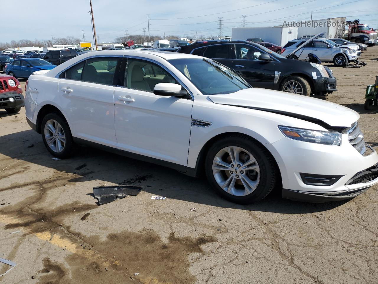 2017 Ford Taurus Sel White vin: 1FAHP2H82HG142993