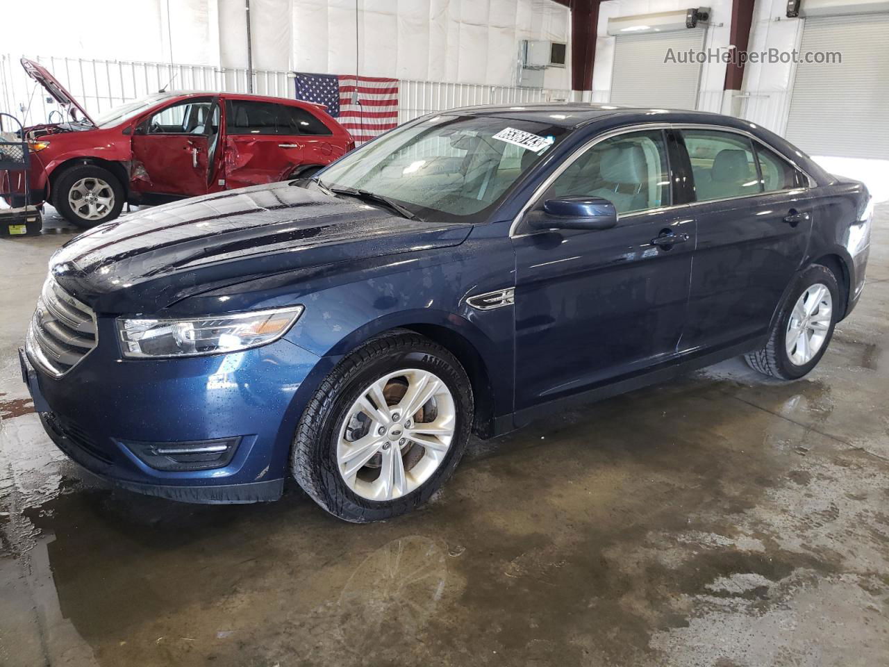 2017 Ford Taurus Sel Синий vin: 1FAHP2H84HG137813