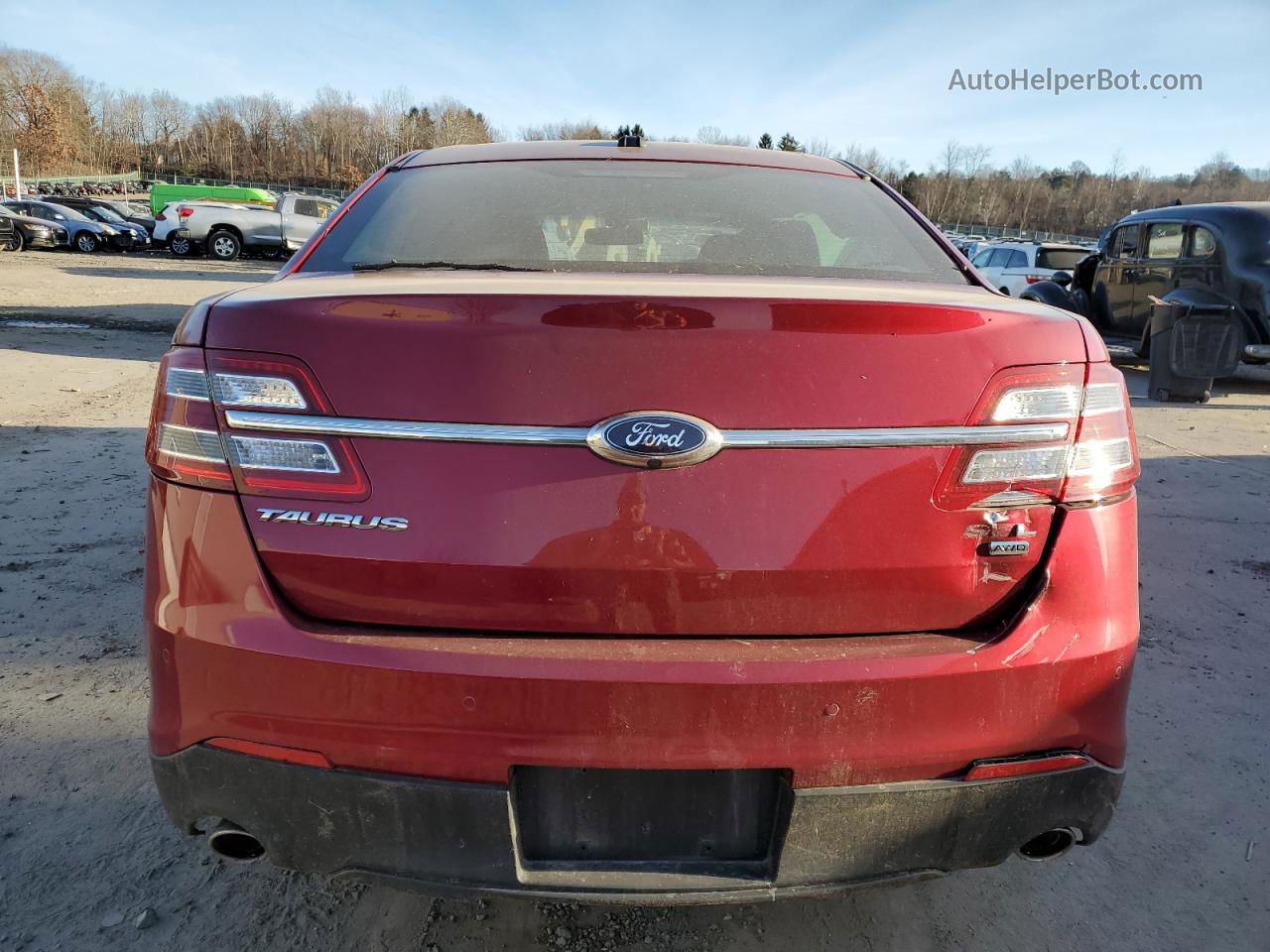 2017 Ford Taurus Sel Burgundy vin: 1FAHP2H88HG116365