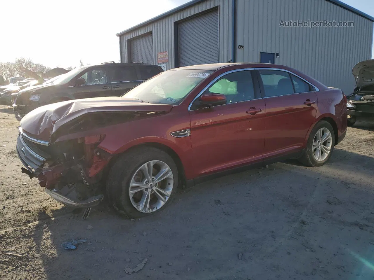 2017 Ford Taurus Sel Burgundy vin: 1FAHP2H88HG116365