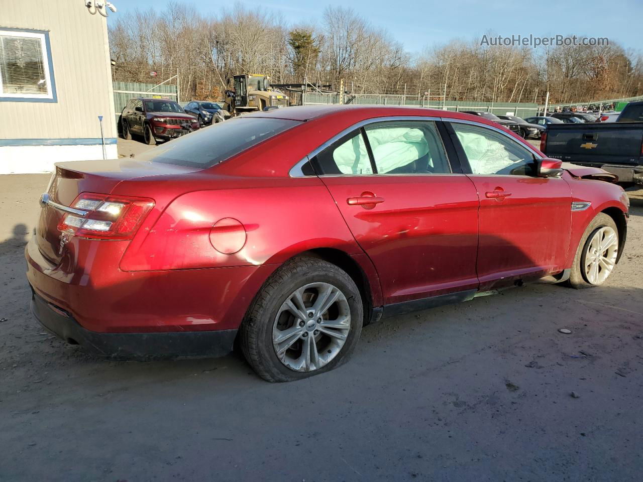 2017 Ford Taurus Sel Burgundy vin: 1FAHP2H88HG116365