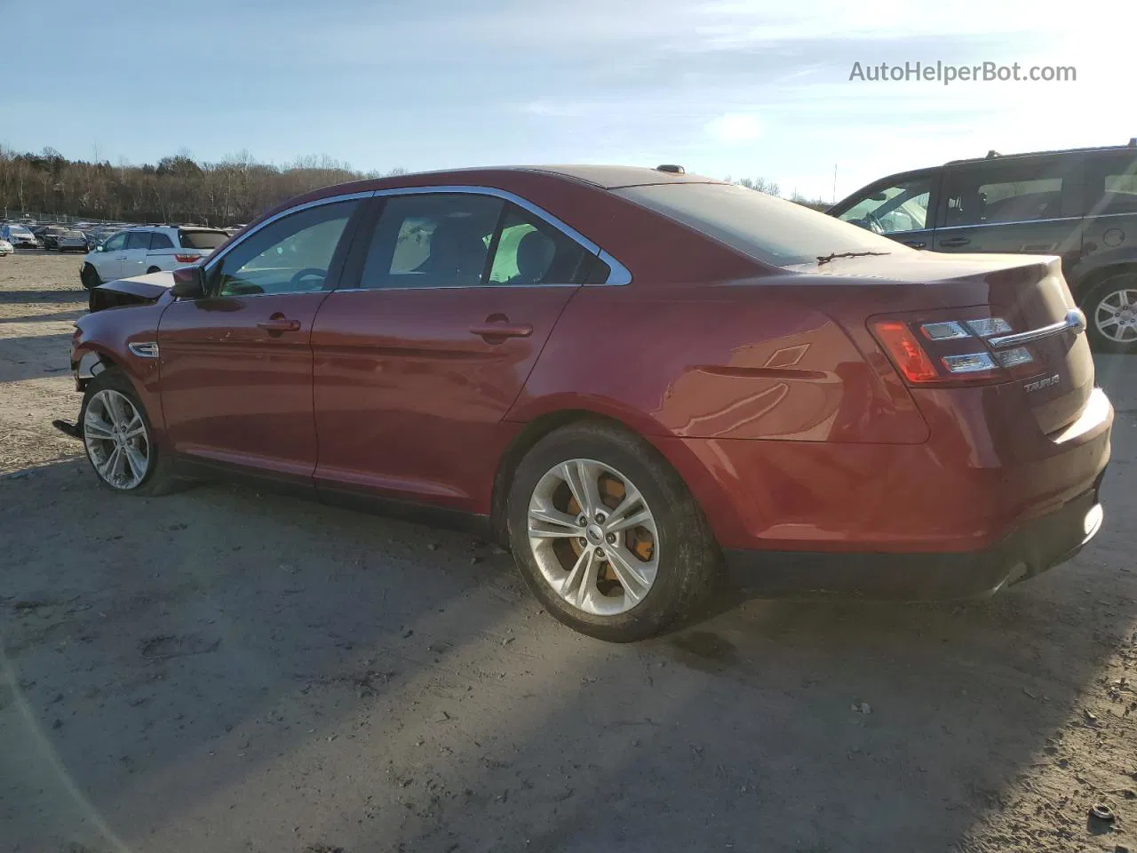 2017 Ford Taurus Sel Burgundy vin: 1FAHP2H88HG116365