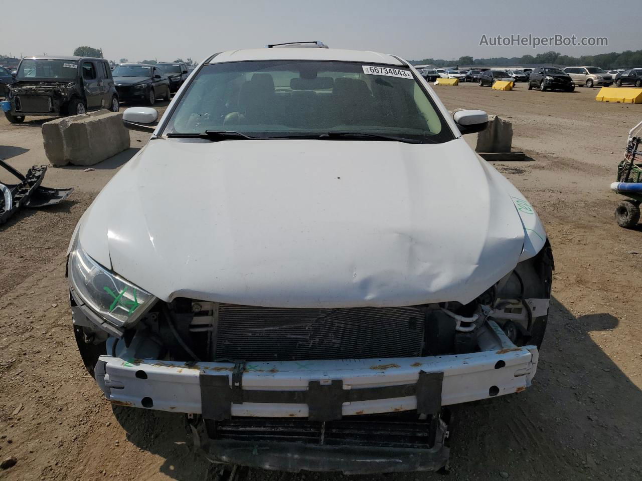 2017 Ford Taurus Sel White vin: 1FAHP2H8XHG113340