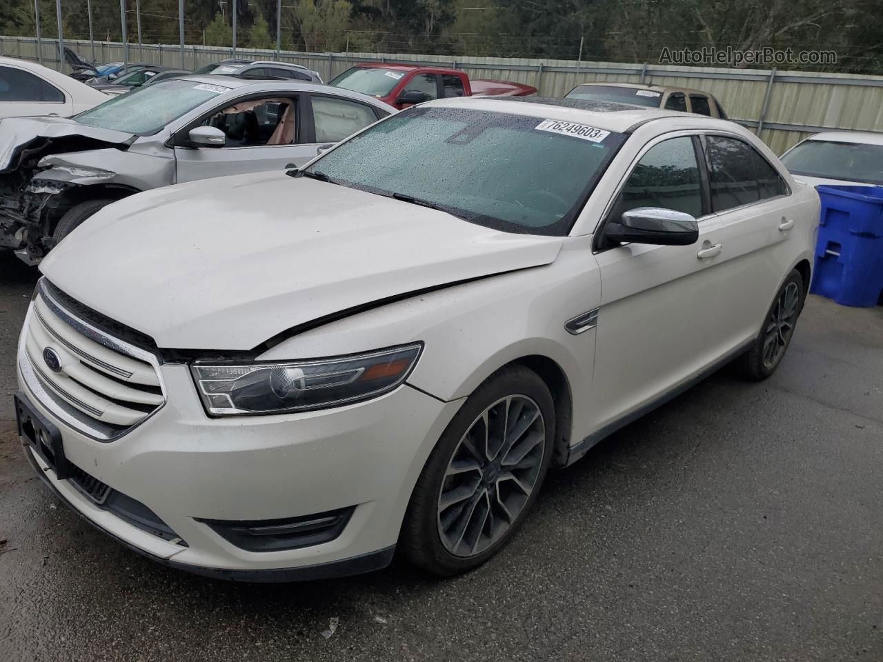 2017 Ford Taurus Limited White vin: 1FAHP2J82HG121992