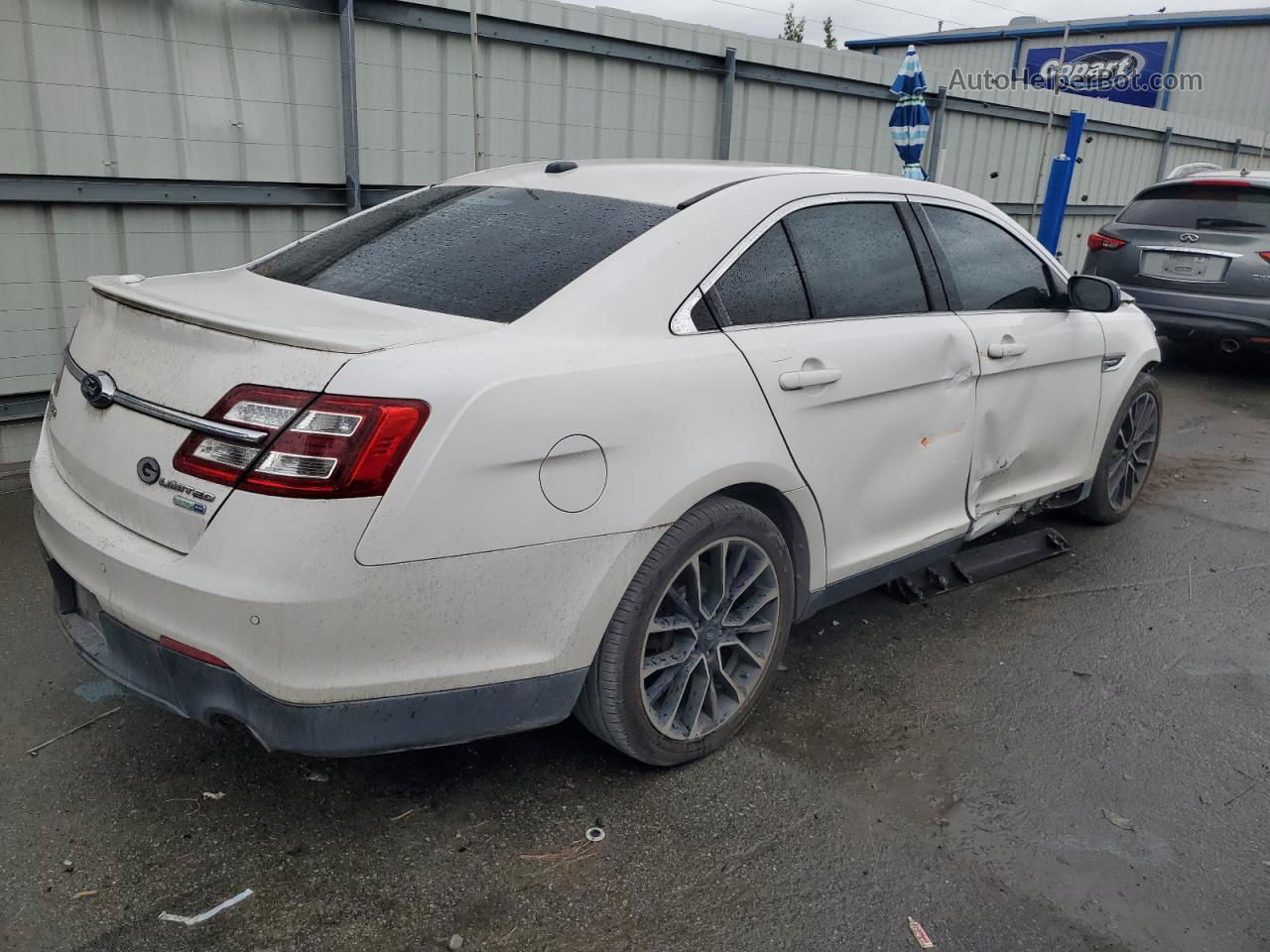 2017 Ford Taurus Limited White vin: 1FAHP2J82HG121992