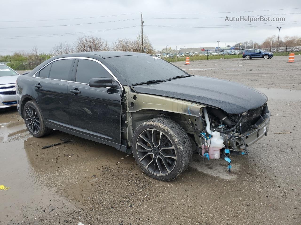 2017 Ford Taurus Sho Черный vin: 1FAHP2KT3HG112818