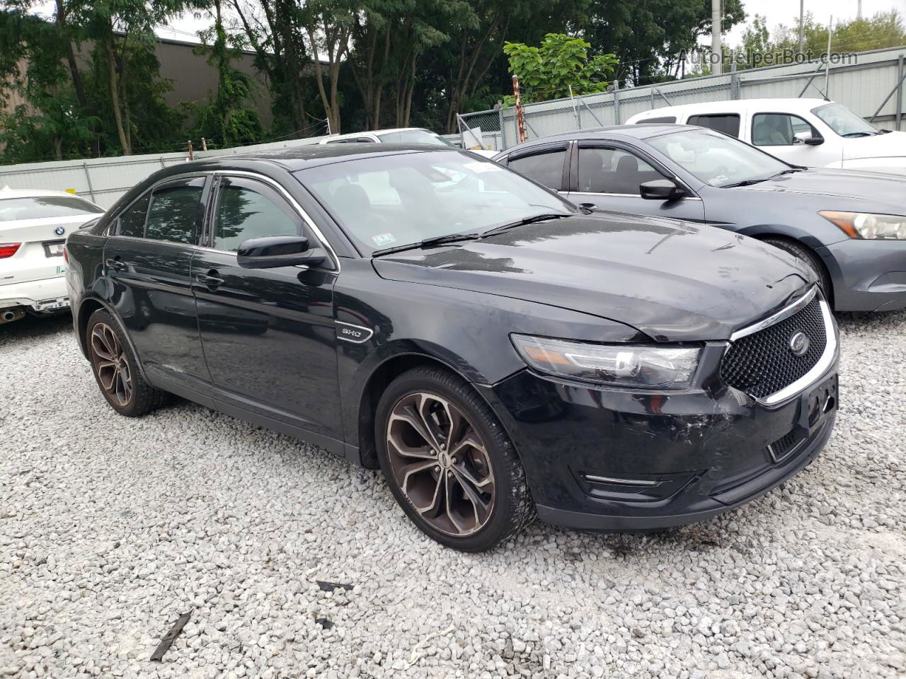 2017 Ford Taurus Sho Черный vin: 1FAHP2KT4HG118014