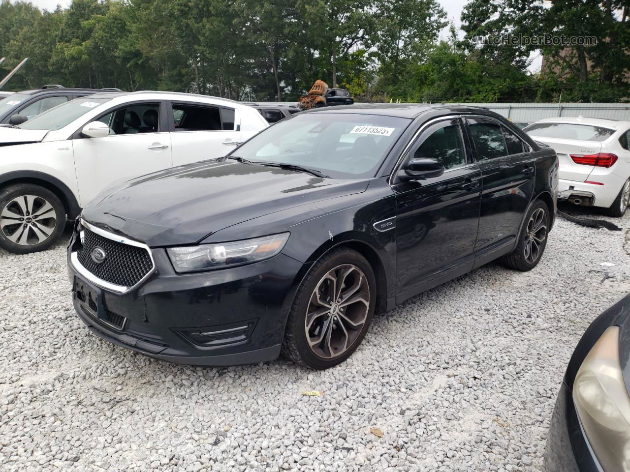 2017 Ford Taurus Sho Черный vin: 1FAHP2KT4HG118014