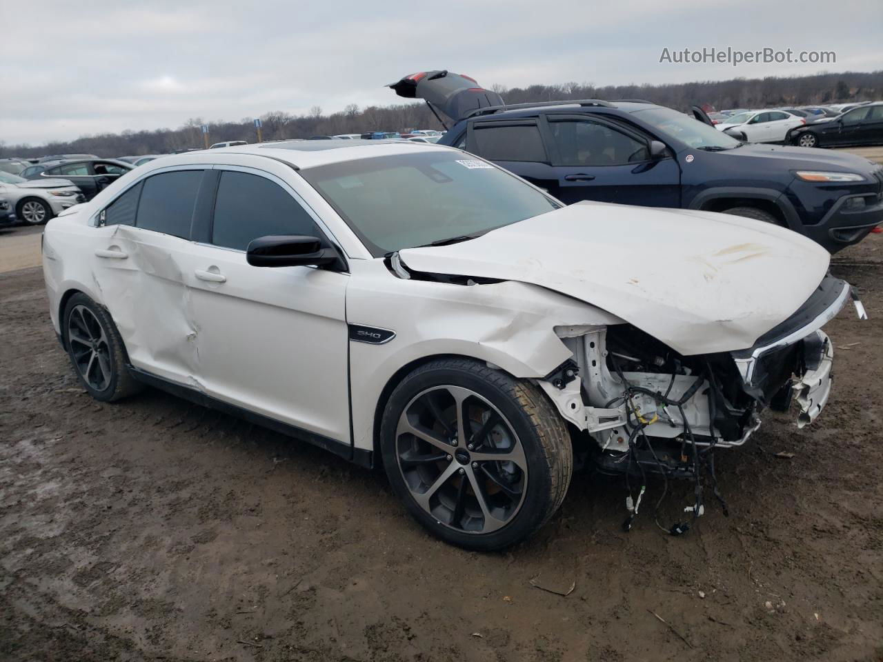 2017 Ford Taurus Sho Белый vin: 1FAHP2KT6HG135817