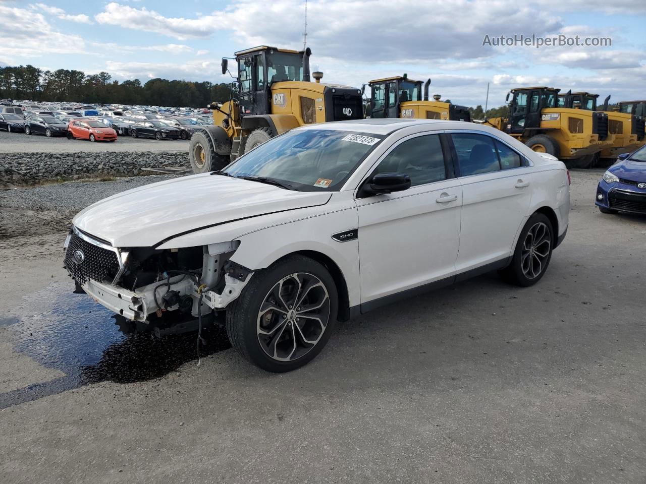 2017 Ford Taurus Sho Белый vin: 1FAHP2KT7HG127340