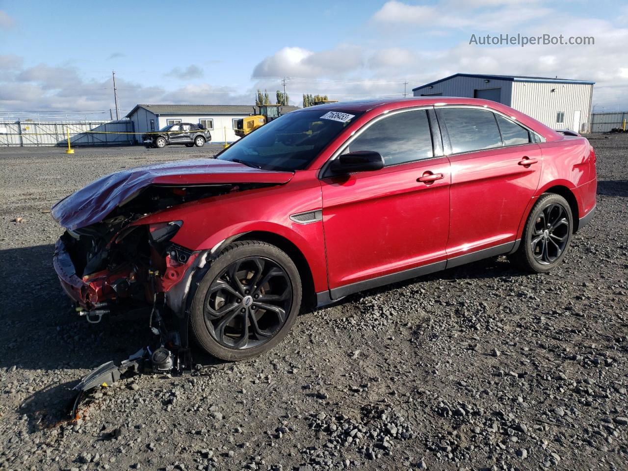 2017 Ford Taurus Sho Красный vin: 1FAHP2KT9HG122639