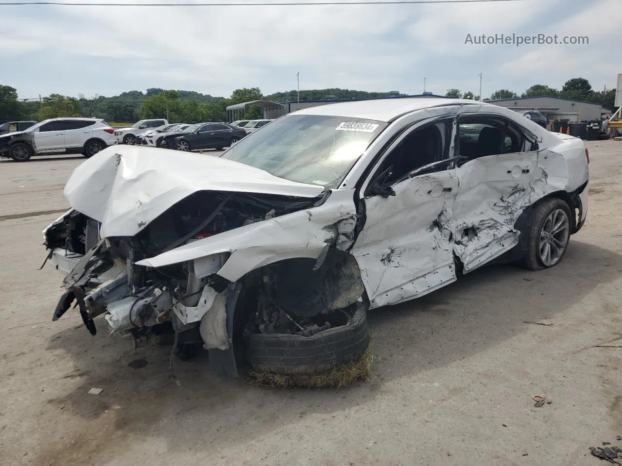 2017 Ford Taurus Police Interceptor White vin: 1FAHP2L81HG117865