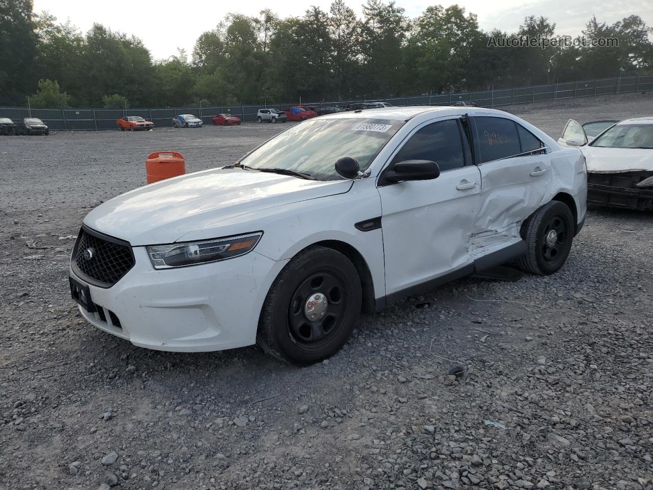 2017 Ford Taurus Police Interceptor White vin: 1FAHP2L83HG109248