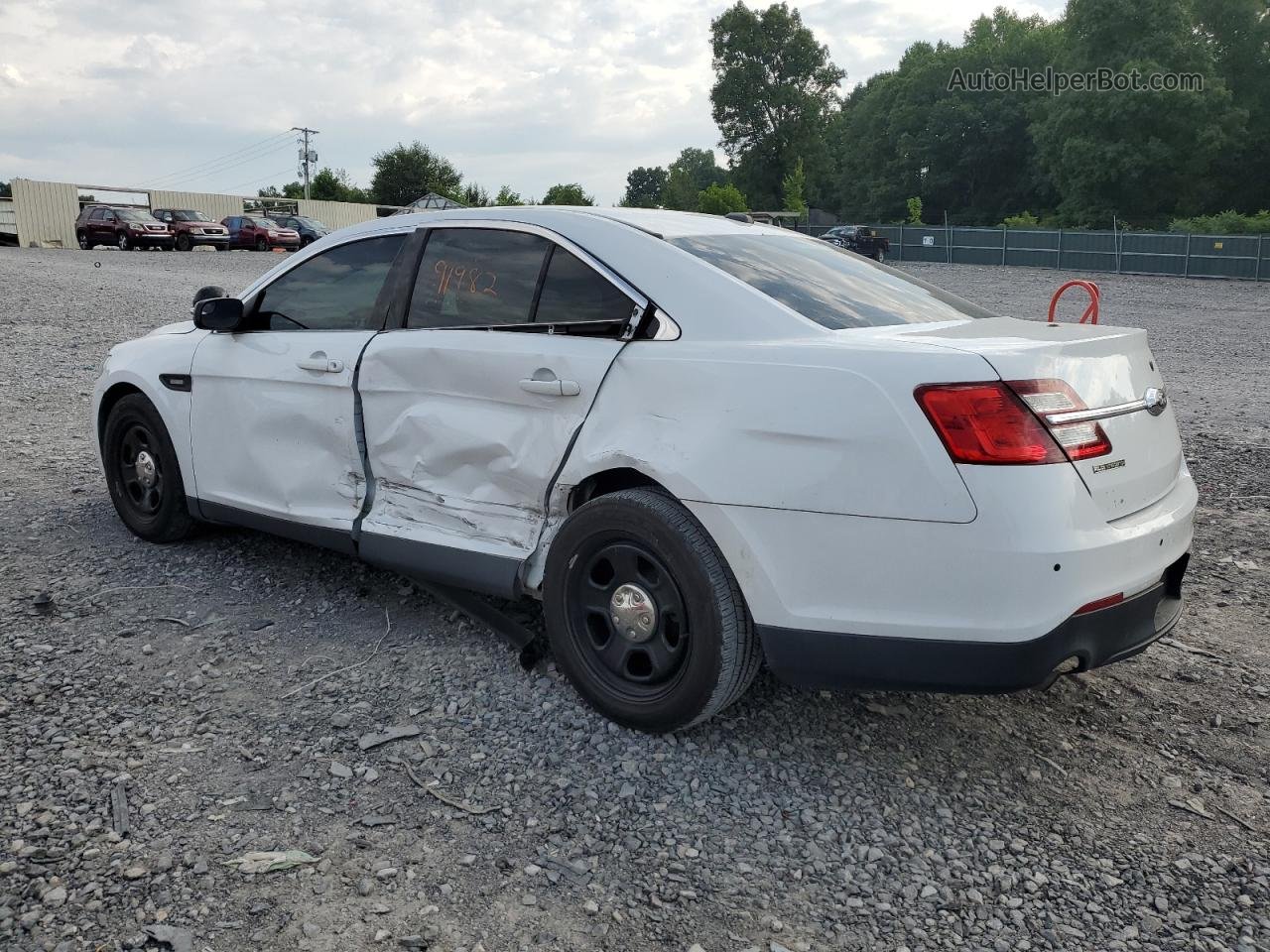 2017 Ford Taurus Police Interceptor White vin: 1FAHP2L83HG109248