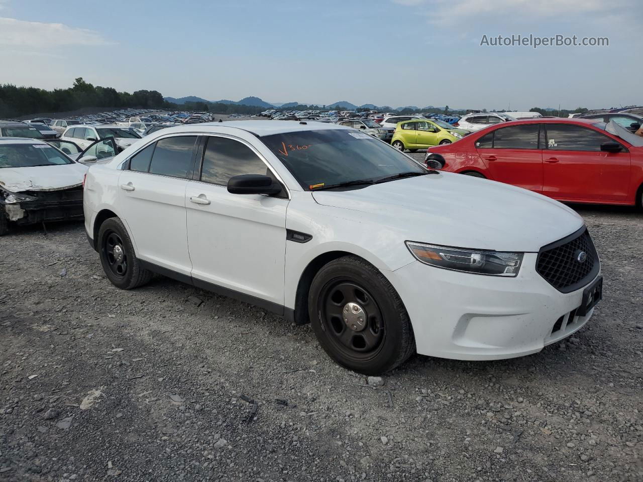 2017 Ford Taurus Police Interceptor White vin: 1FAHP2L83HG109248