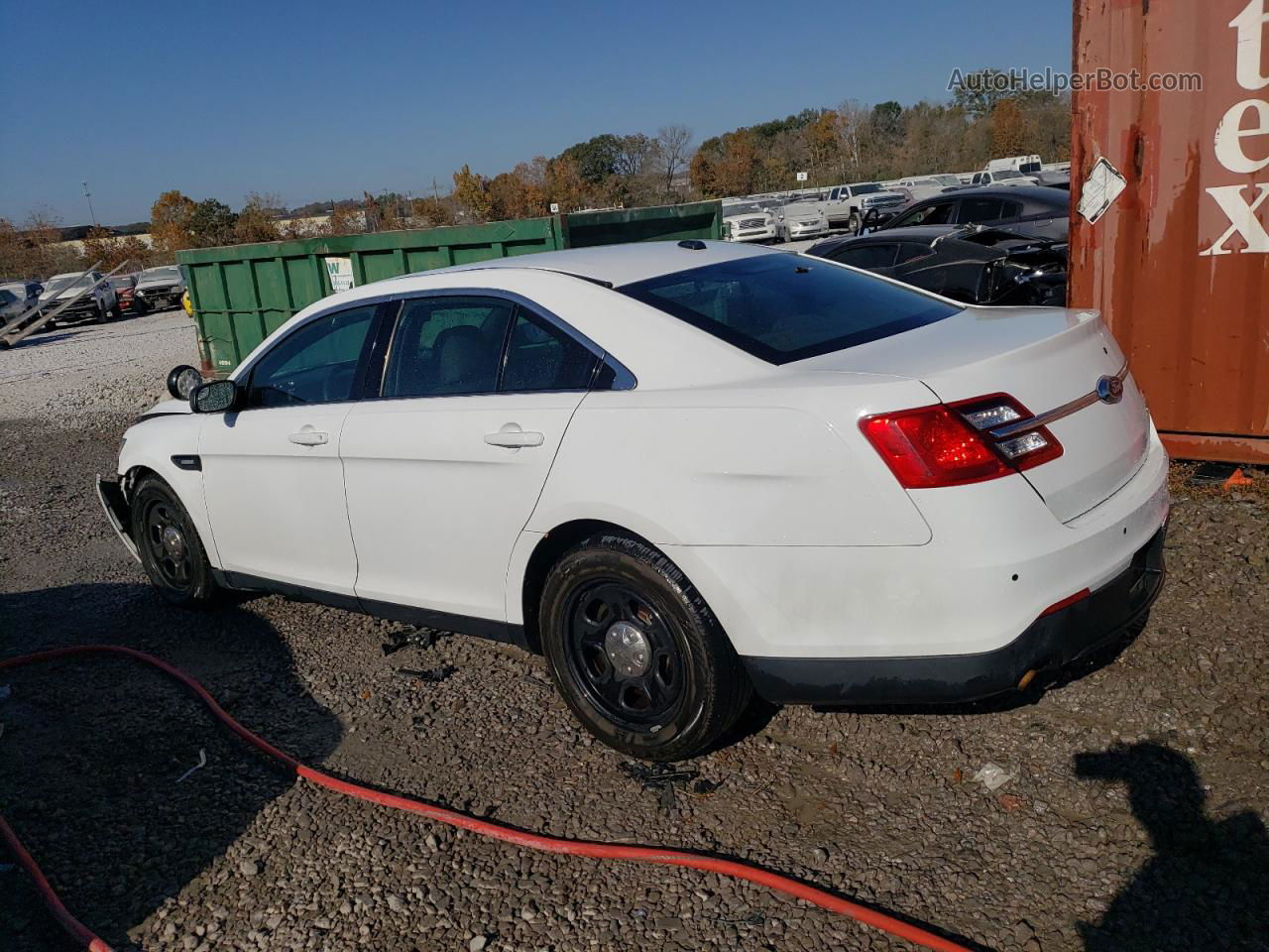 2017 Ford Taurus Police Interceptor White vin: 1FAHP2L84HG100221