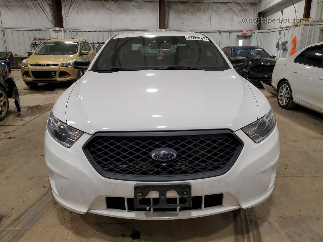 2017 Ford Taurus Police Interceptor White vin: 1FAHP2L86HG145628