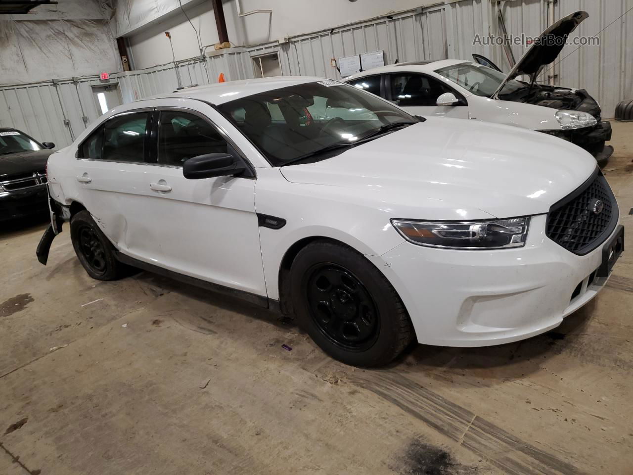 2017 Ford Taurus Police Interceptor White vin: 1FAHP2L86HG145628