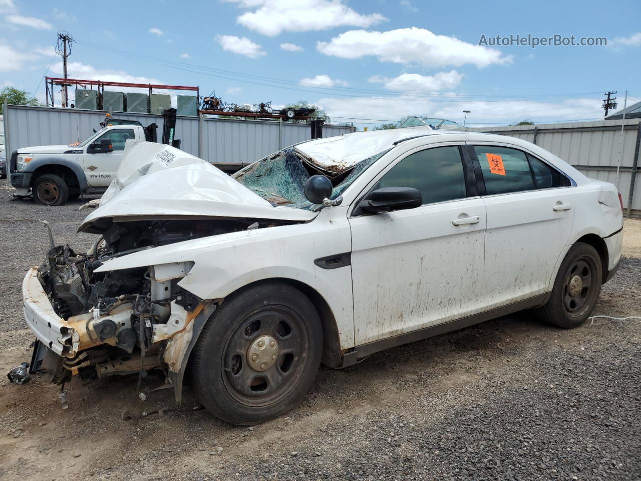 2017 Ford Taurus Police Interceptor White vin: 1FAHP2L8XHG103379