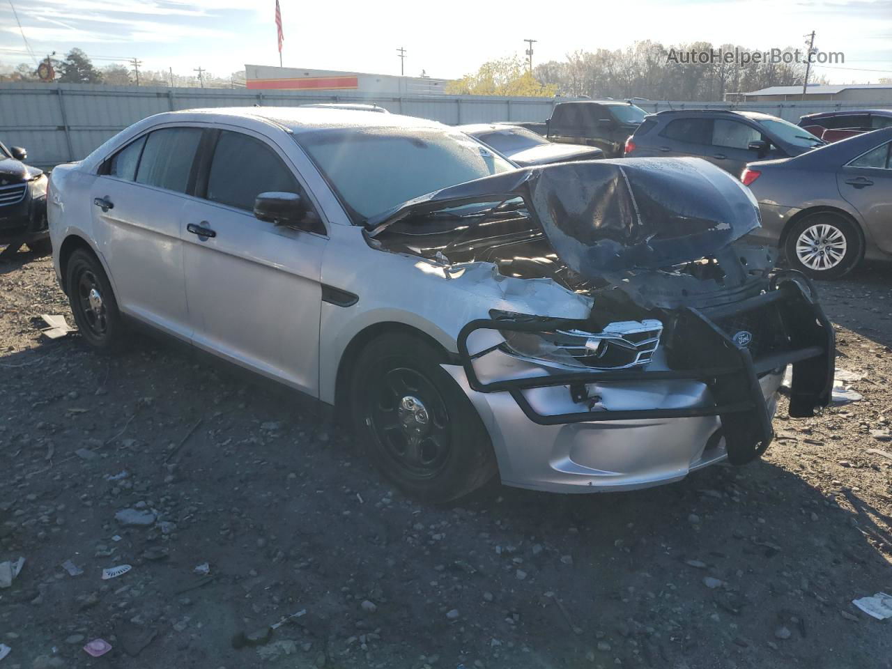 2017 Ford Taurus Police Interceptor Silver vin: 1FAHP2MK2HG106867