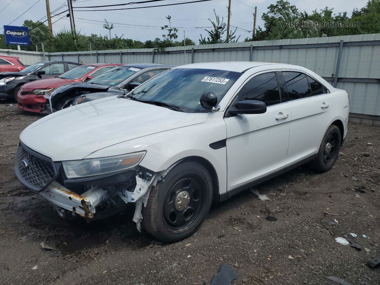 2017 Ford Taurus Police Interceptor White vin: 1FAHP2MK2HG130246