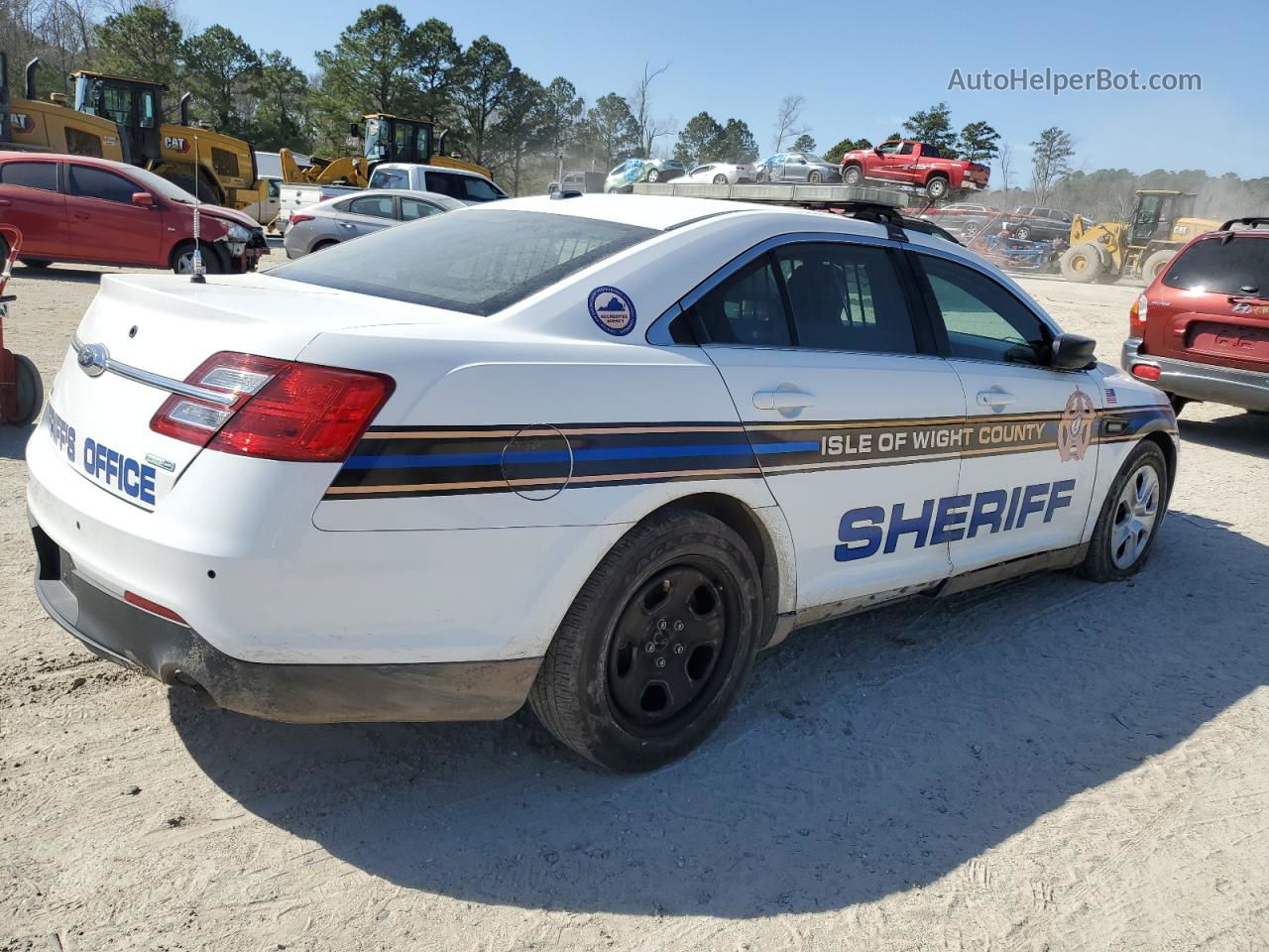 2017 Ford Taurus Police Interceptor White vin: 1FAHP2MK2HG140162