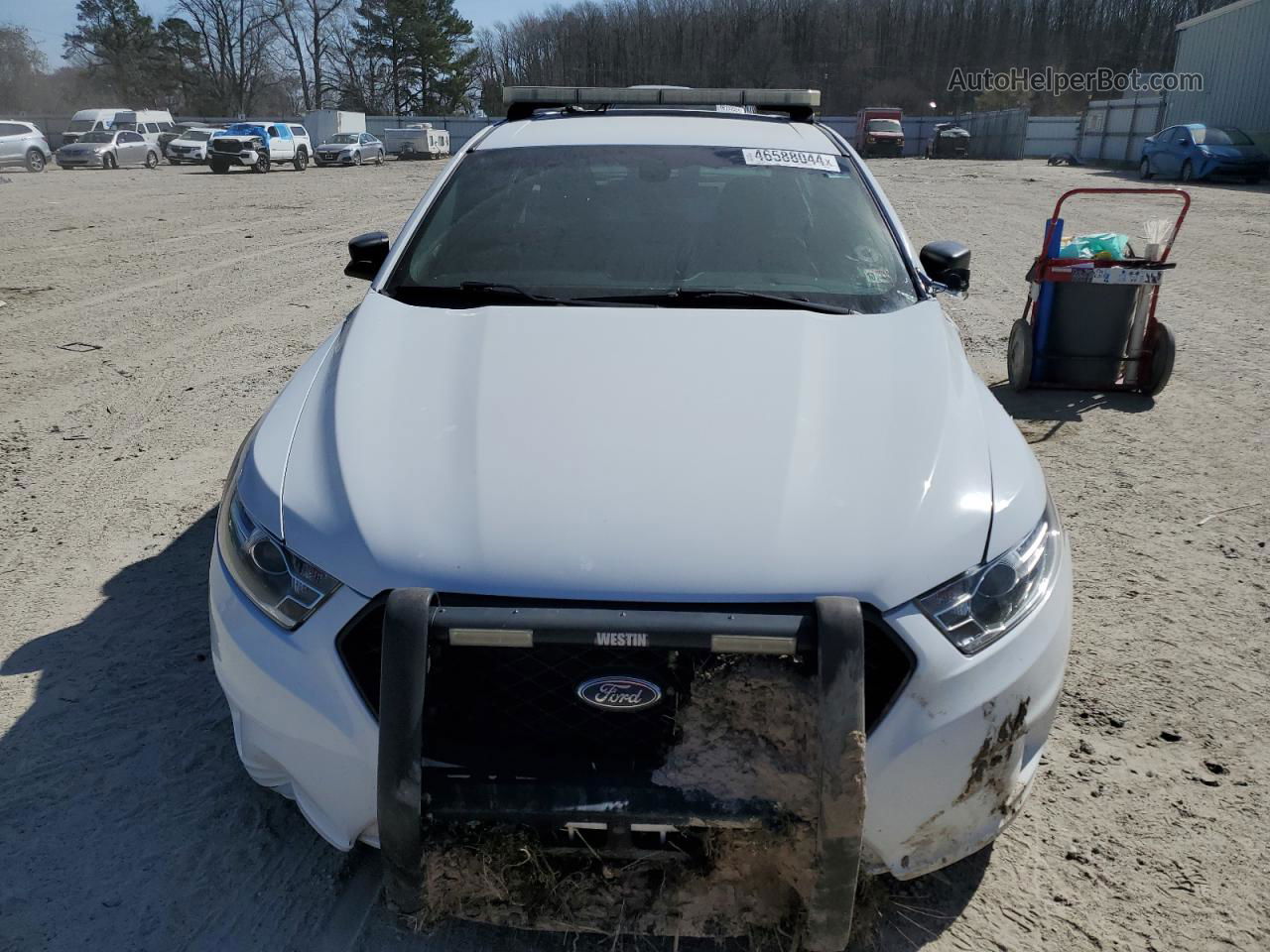 2017 Ford Taurus Police Interceptor White vin: 1FAHP2MK2HG140162