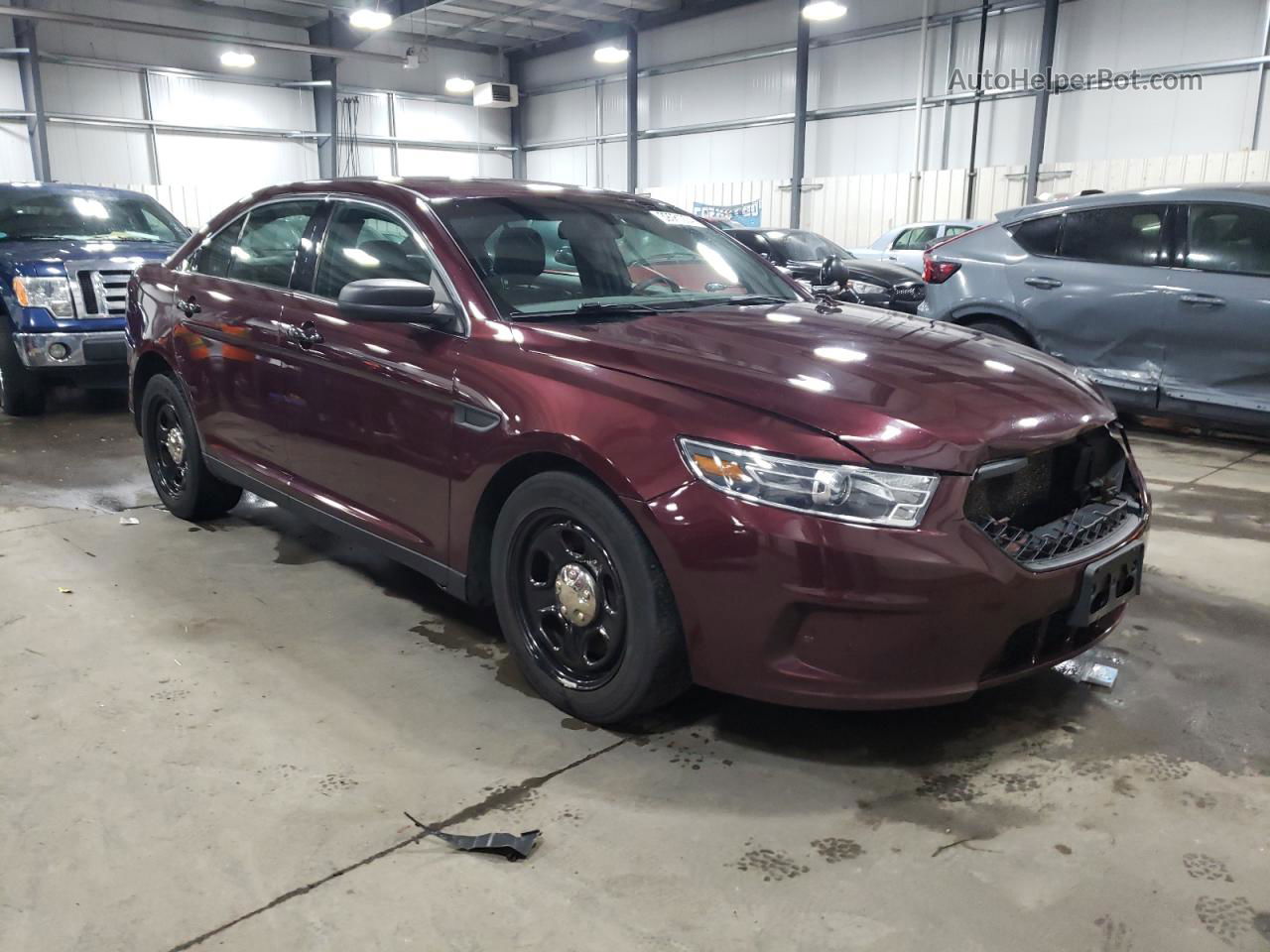 2017 Ford Taurus Police Interceptor Maroon vin: 1FAHP2MK4HG120236