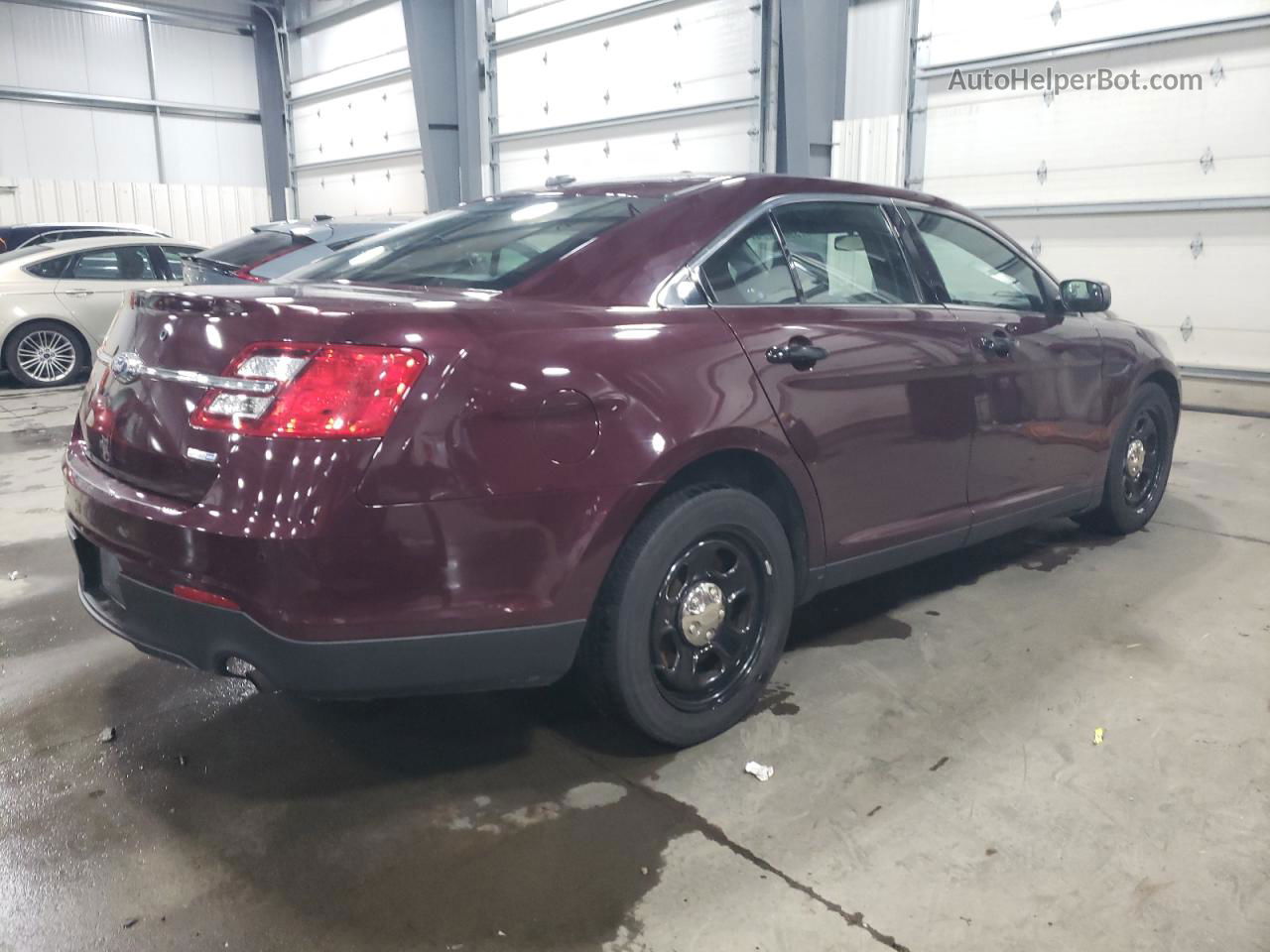 2017 Ford Taurus Police Interceptor Maroon vin: 1FAHP2MK4HG120236